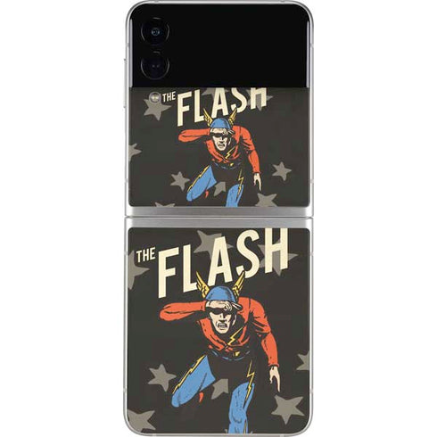 DC Comics The Flash Retro Action Pose Galaxy Z Flip3 5G Skin